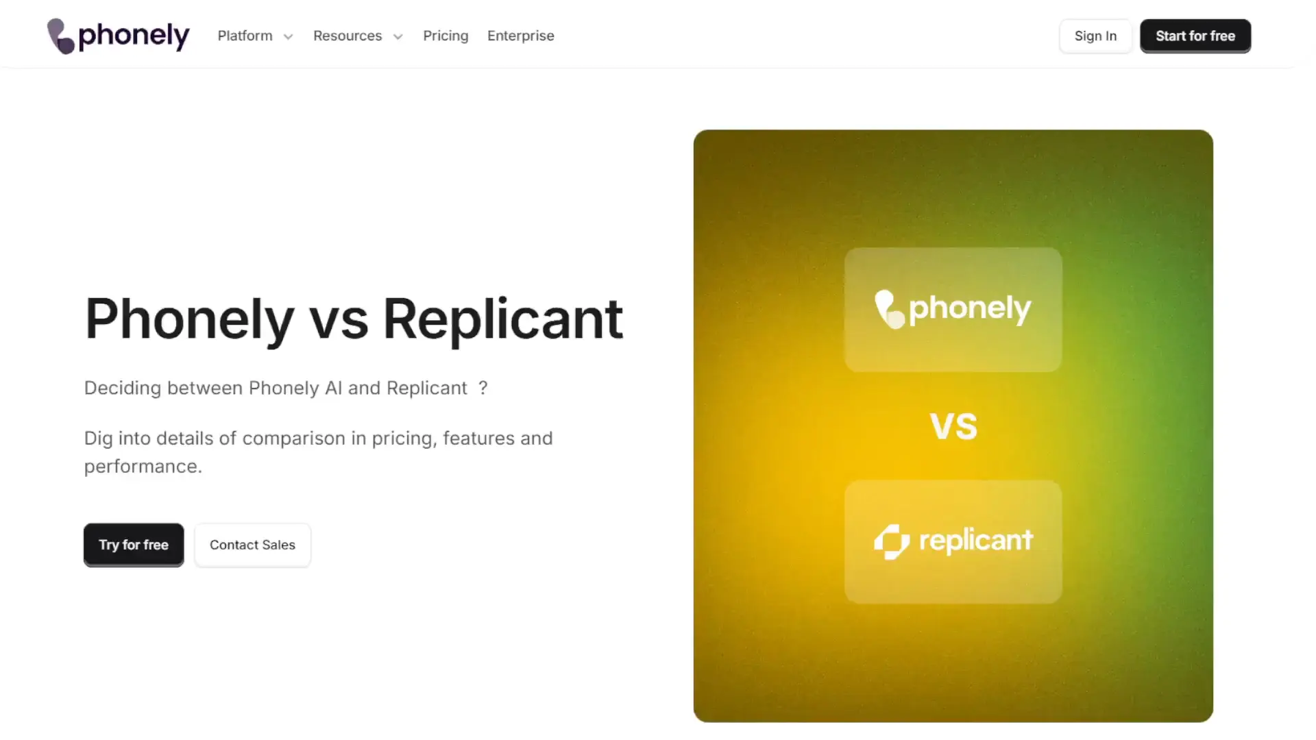 Phonely website preview